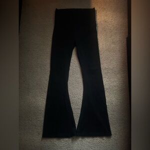 PacSun fold over black flare leggings